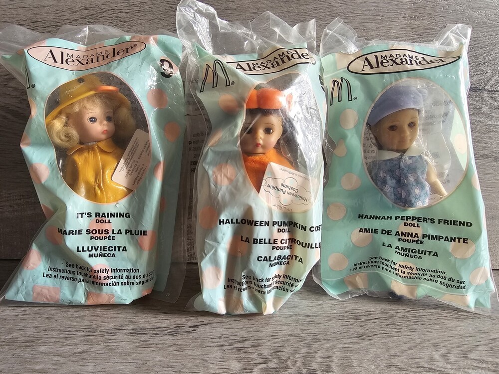 Lot Of 3 Vintage Mini Madame Alexander Dolls #11 New